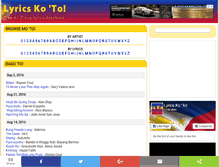 Tablet Screenshot of lyricskoto.com